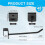 48 Pcs Gridwall Hooks 4 Inch Panel Hanger Square Tube 4