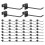 48 Pcs Gridwall Hooks 4 Inch Panel Hanger Square Tube 2