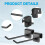 48 Pcs Gridwall Hooks 4 Inch Panel Hanger Square Tube 5