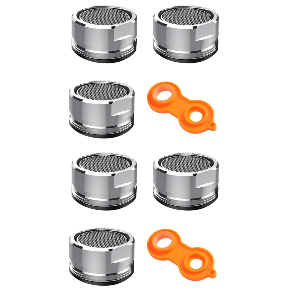 6X Faucet Aerator Bathroom Sink Aerator, Kitchen Replacement Parts With Brass Shell Wrench 4853415685333
