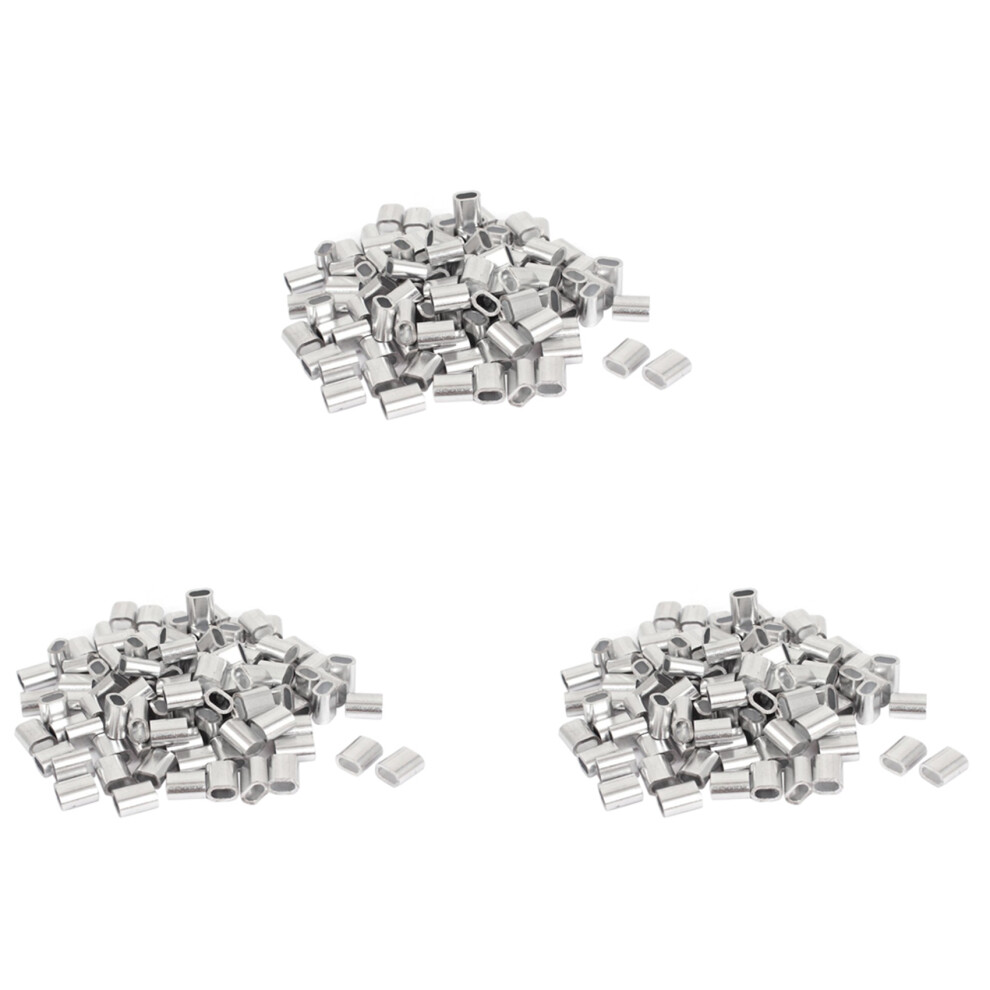 2.5Mm Single Hole Wire Rope Aluminum Sleeves Clip Cable Crimps 300Pcs 4853415684541