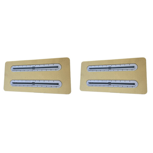 2x draagvleugelrailboxfolie PVC-schuim (wit) 1