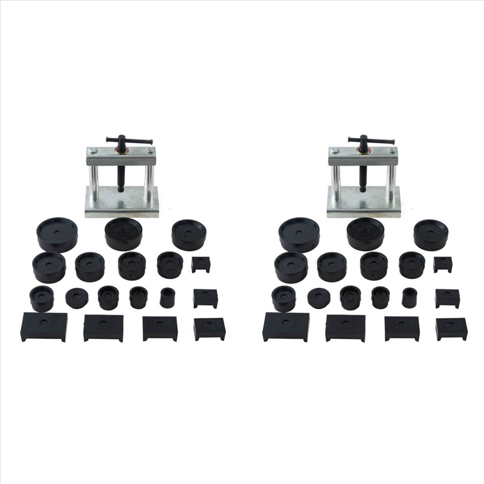 2X Desktop Watch Case 18 Dies Front Back Cover Screw Presser Close Watchmakers Repair 4853415682349