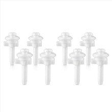 8PCS Toilet Seat Hinge Bolt Screws with Plastic Nuts and Washers Replacement Parts Kit