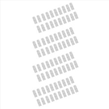80 Stück/Lot Kabelbefestigungsklemmen, Schreibtisch-Klammern, Kabelclips (transparente Farbe)