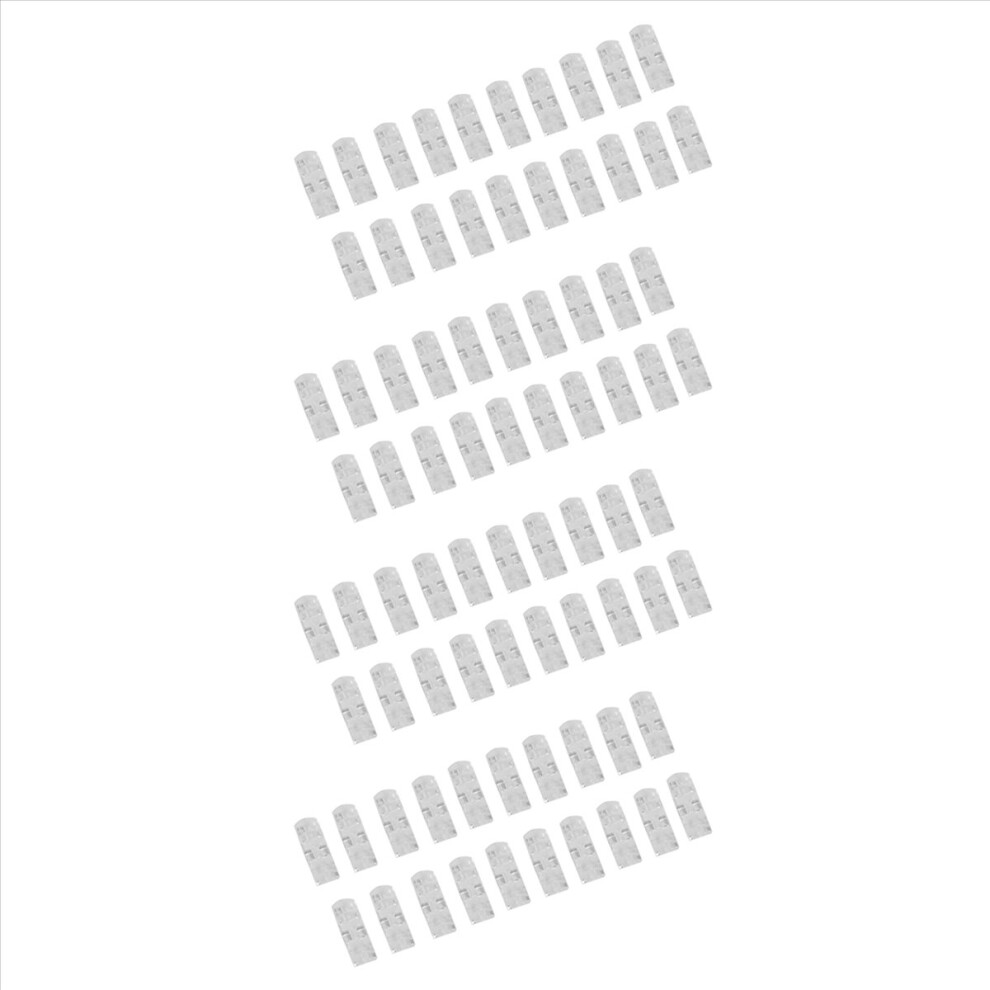 80Pcs/Lot Wire Fixing Clamp Clip Desktop Clear Up Clips Holder Clamps Cable Clipï¼Transparent Colorï¼ 4853415685630