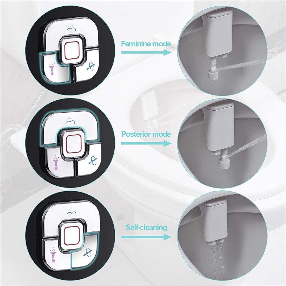 Bidet Attachment Toilet Seat Sprayer For Frontal Rear Wash, A 4853415688907