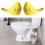 2 Stück Keramik-Toilettendeckel mit Vogelmotiv 8