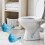 2 Stück Keramik-Toilettendeckel mit Vogelmotiv 7