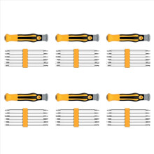 6X 12 in 1 multifunctionele huishoudelijke schroevendraaierset met speciale vorm en dubbele kop Torx