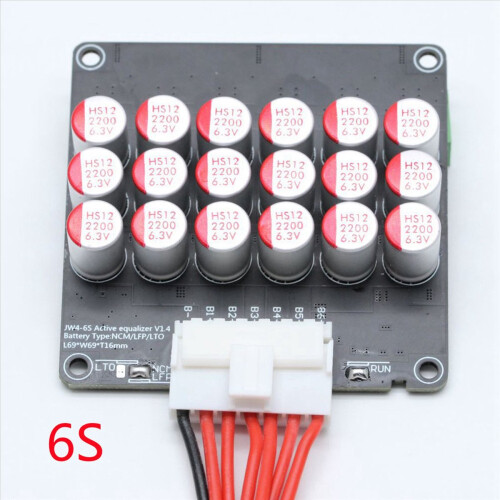 4X 6S Active Equalizer Balancer Lifepo4 / Lipo/ LTO Battery Energy Equalization Capacitor Board 2