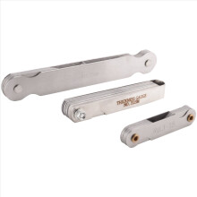 12 stuks roestvrijstalen radiusmeter met voelerset, boogprofiel en 0,04-0,88 mm ruimtemeter