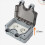 2X Outdoor Socket Waterproof with Switch Indicator Light, Wall Wet Room -Mounted Protective Contact 3