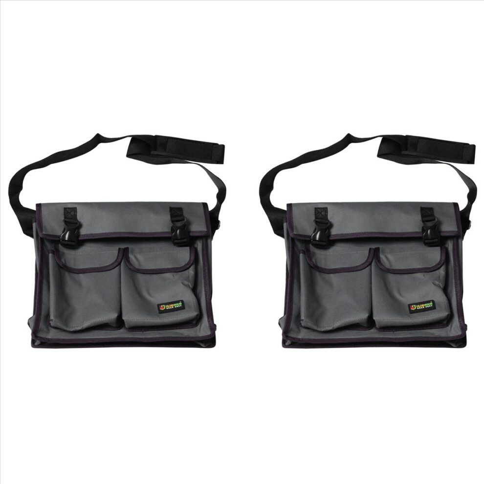 2X Multifunctional Single Shoulder Bag Hardware Electrician Toolkit Tool Waterproof Oxford Clothï¼Greyï¼ 4853415687306