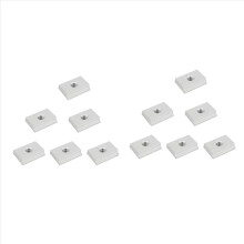 12 Stück T-Nut-Muttern, M6 T-Schienen-Gleitschienenmuttern aus Aluminium, Möbelmuttern