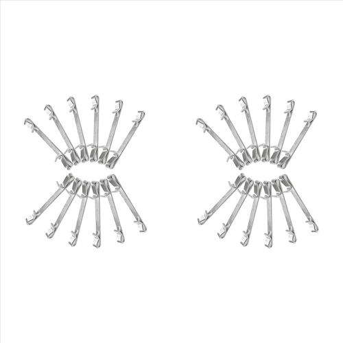 Early 2Inch Double Loop Tool Box Drawer Slide Clips Snap on Accessories Replacement Parts (24PCS)