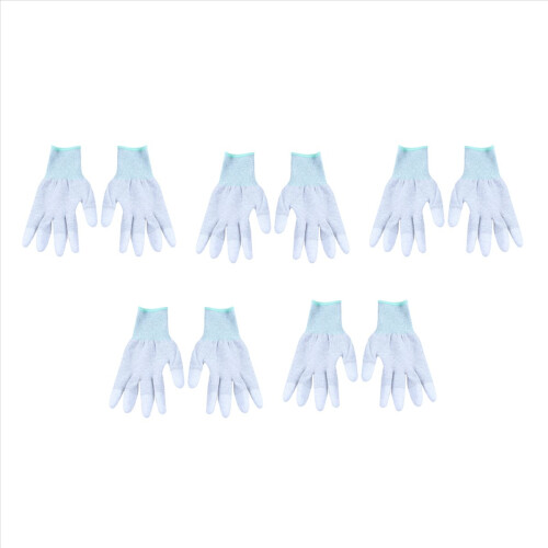 5X Anti Static Skid ESD Electronic Labor Working Glove PC Computer Repair Size: M 1