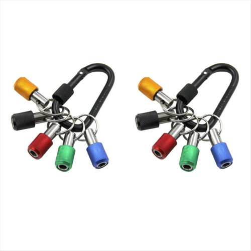 2pcs 1/4 Inch Hex-Shank Screwdriver Bits Holder Practical Extension Bar Drill Screw Adapter Quick Release 1