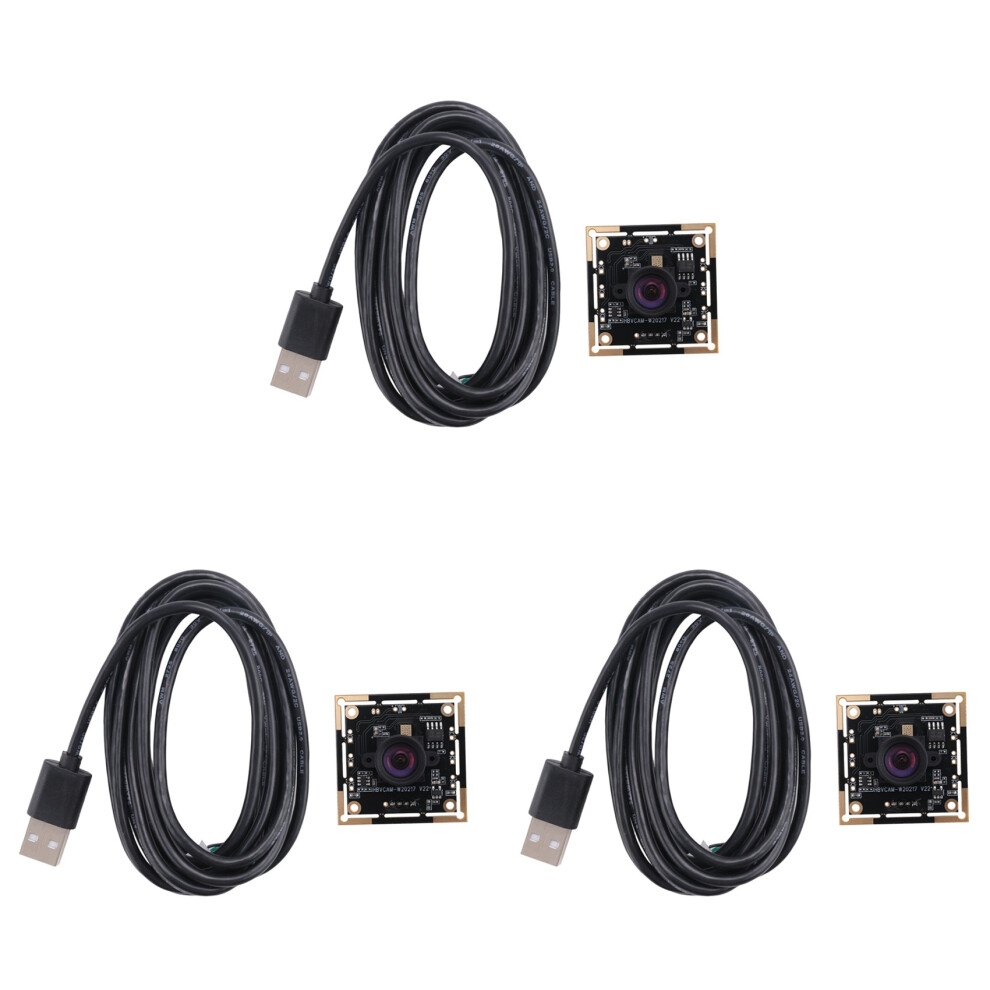 3X Ov9732 1Mp Camera Module 100 Degree Mjpg/Yuy2 Adjustable Manual Focus 1280X720 Pcb Board With 2M Cable 4853415686880