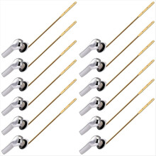 12 PCS Toilet Handle Lever Flush Replacement, Brass Universal