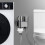 2X Mini Multi-Function Faucet Brass 1 Into 2 Out Dual Control Washing Machine Chrome Tap for A 5
