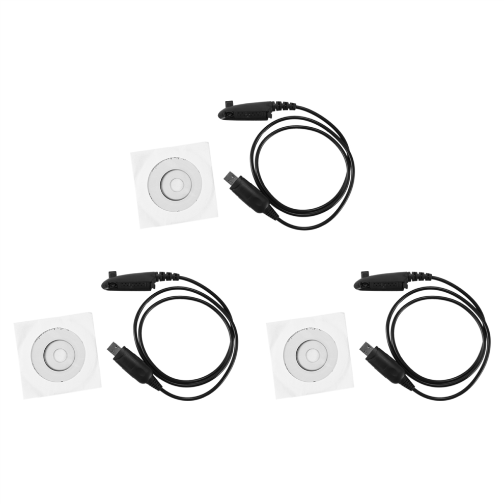 3X Usb Programming Cable Pro5150 Ht750 Ht1250 Gp328 Gp340 Gp380 Gp640 Gp680 Gp1280 Gp960 Pr860 Interphone 4853415695769