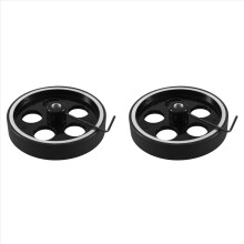 2pcs 300mmX8mmX18mm Industrial Aluminum Rubber Measuring Encoder Meter Wheel for