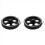 2pcs 300mmX8mmX18mm Industrial Aluminum Rubber Measuring Encoder Meter Wheel for 2