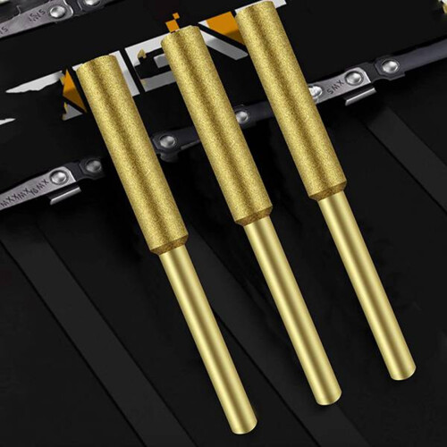 10 Pcs Electric Chainsaw Sharpener Burr Grinding Stone File (4.0mm) 2