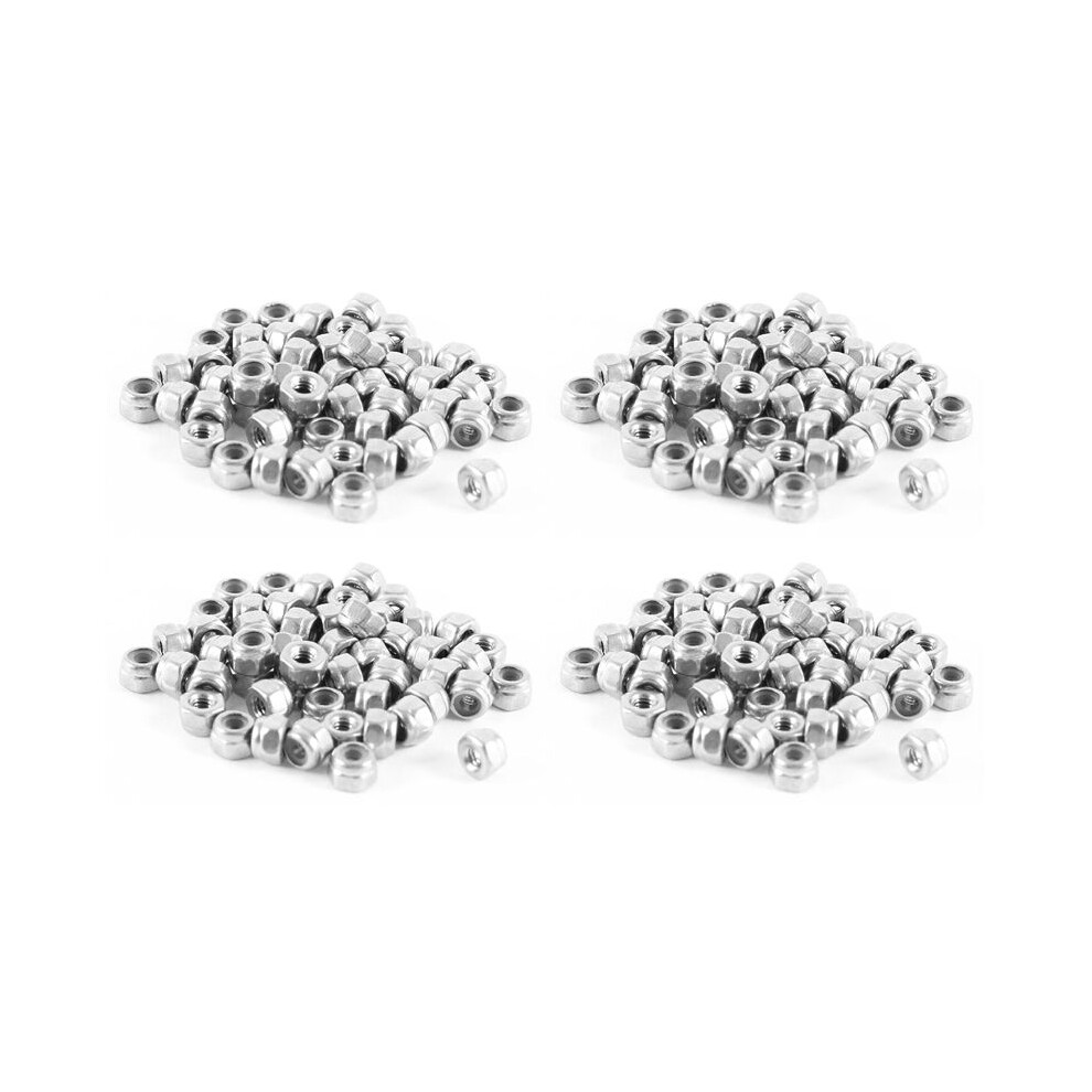 200 Pcs 304Hc Stainless Steel Hardware Hex Locknut M2 A2-70 4853415699156