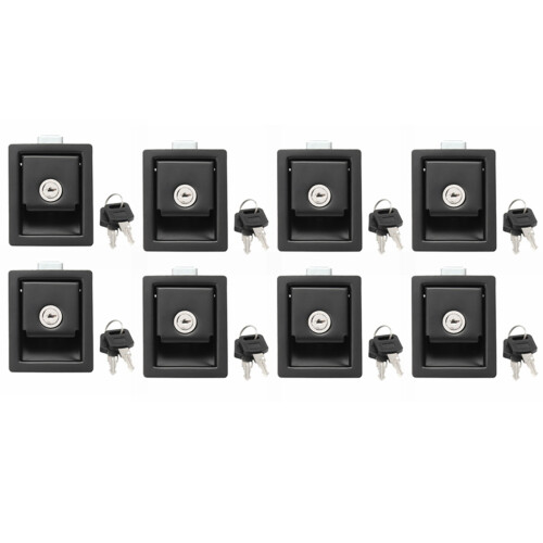 8X Rv Car Paddle Entry Door Lock Latch Handle Knob -Trailer Pull Type Panel