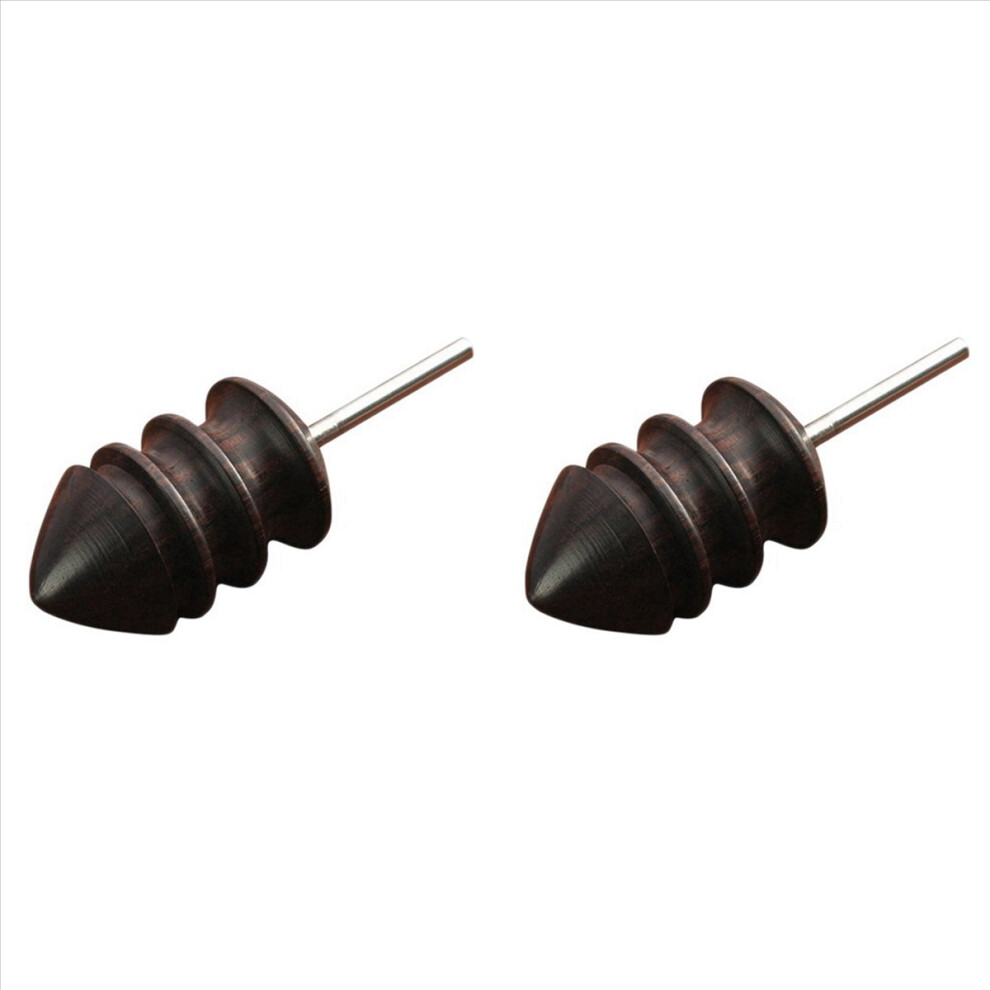 2X Leather Burnisher Bits Rotary Tool Pointed Tip Made Of Solid Tropical Sandalwood Create Smooth Clean Edges,65Mm 4853415697480