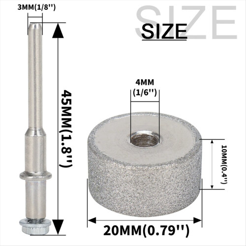 20mm/45mm Diamond Grinding Wheel Sanding Bits Grinder Rotary Tool 2