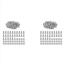 100Sets Greenhouse Nuts & Bolts Cropped Head Aluminium for Glasshouse Building Repairing Waterproof Universal