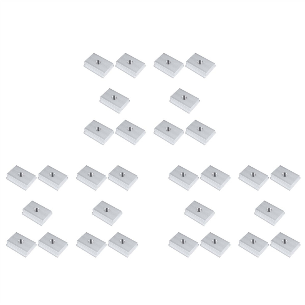 M6 -Track Slider Sliding Nut Aluminum Alloy Slot For Woodworking Tool Jigs Screw Fastener 30Pcs 4853415619543