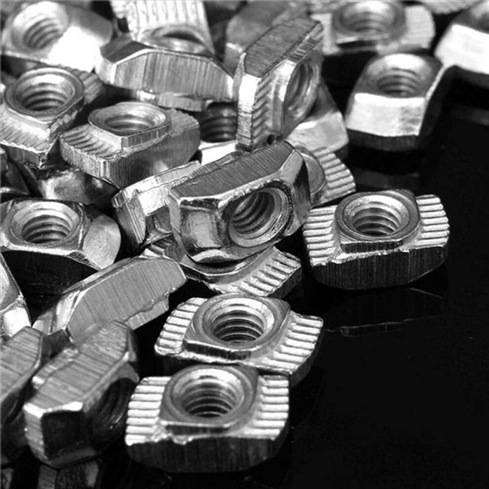 400 Pcs M5 Hammer Nut Carbon Steel Aluminum Connector Fastener Sliding 4853415622710