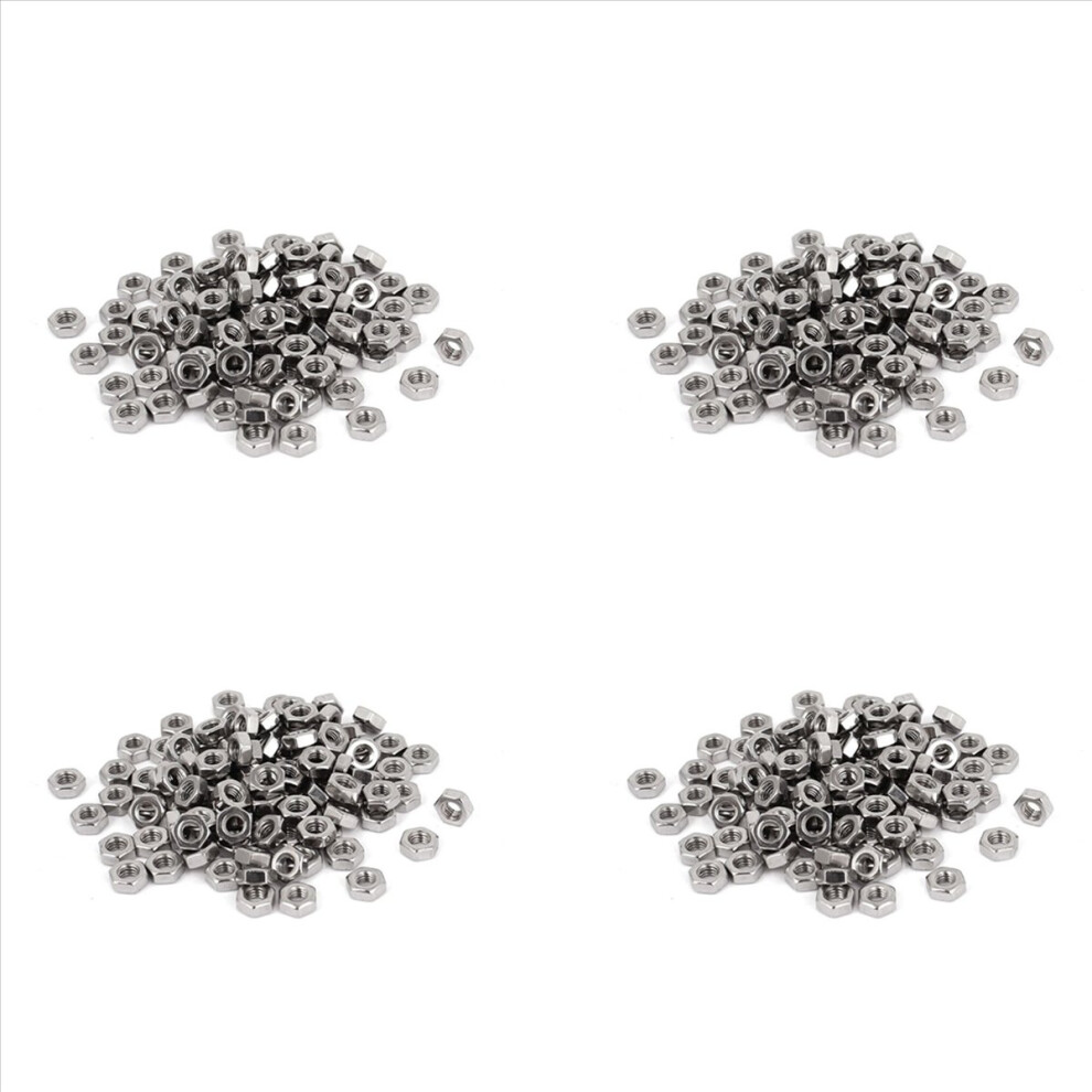 Metric M3 Hex Nuts 304 Stainless Steel Fastener Din934 400Pcs For Bolt 4853415621713