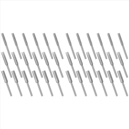 36Pcs Diamond Chainsaw Sharpener Bits,3 Size Stone Chain Saw Tool for Jewelry Wood
