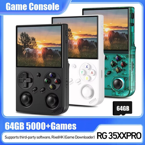 RG35XX PRO Video Game Console 3.5In IPS Screen Linux 5000+Games C 2