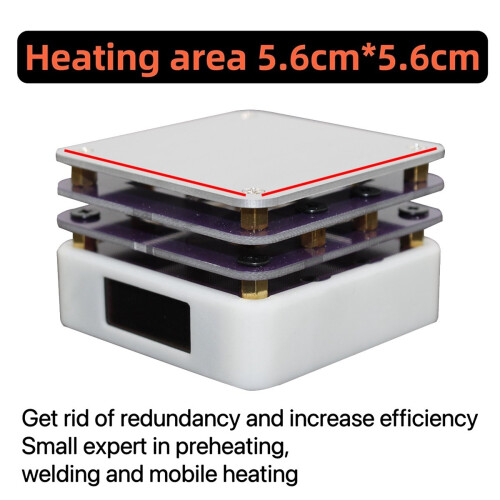 PD 65W Mini Hot Plate Preheater LED Display Platform Repair Tools-B