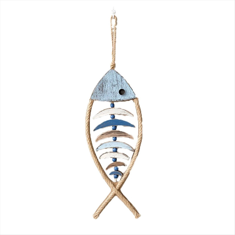 Wooden Fish Wall Decor, Antique Nautical Decoration,A 4853415650256