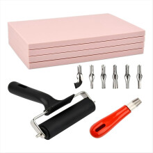 12Pack Linoleum Blocks for Printmaking with Cutter Tools