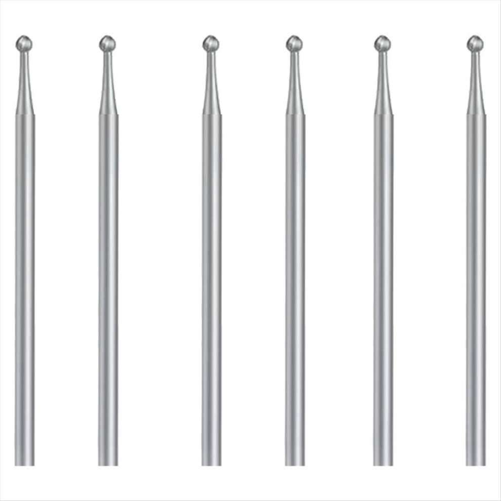 6 Pcs Ball Burr Set, 3/32 Inch Shank Sphere Burs Carving Bits(2.3Mm) 4853415651185
