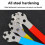3Pcs Bike Spoke Wrench Adjustment Corrector 4