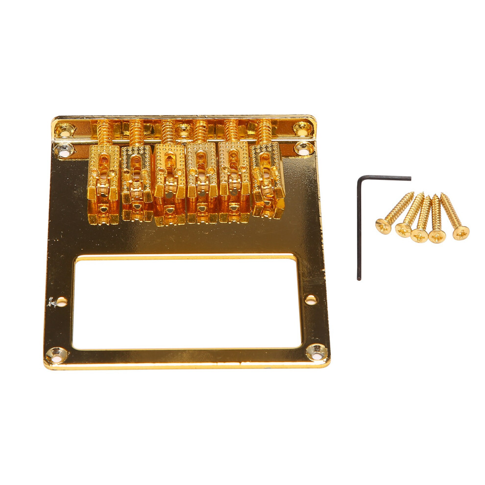 6 Roller Saddle String Humbucker Guitar Bridge For 4853415658016