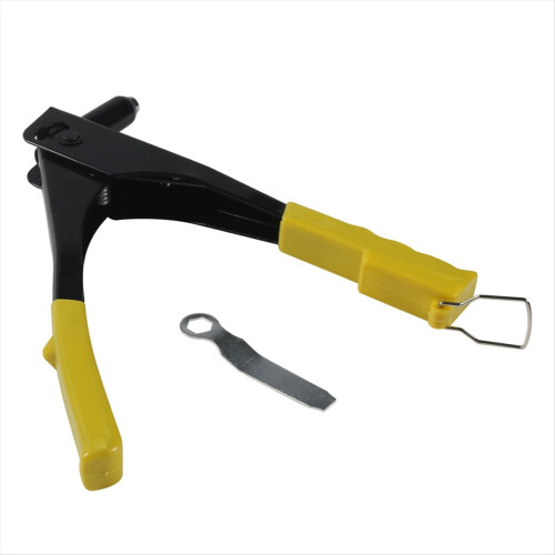 Heavy Duty Riveter Riveting Machine with 4 Rivet Nozzles Yellow 1