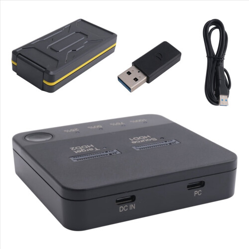 M.2 Dual Bay SSD Enclosure External Hard Disk Docking Station 2