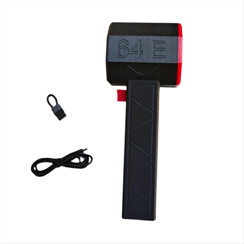 64E Handventilator Schwarz & Rot