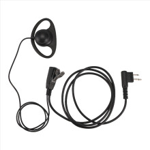 2 Pin Advanced D Shape Clip-Ear Ptt Headset Earpiece Mic