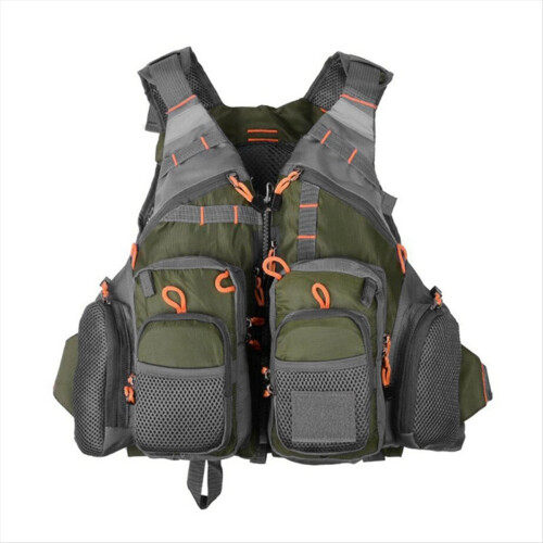 Fishing Life Jacket Vest Tackle Fluorescent green 1